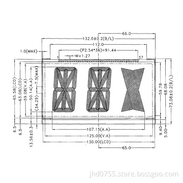 Hot Sales Tn LCD Display for Car Aduio